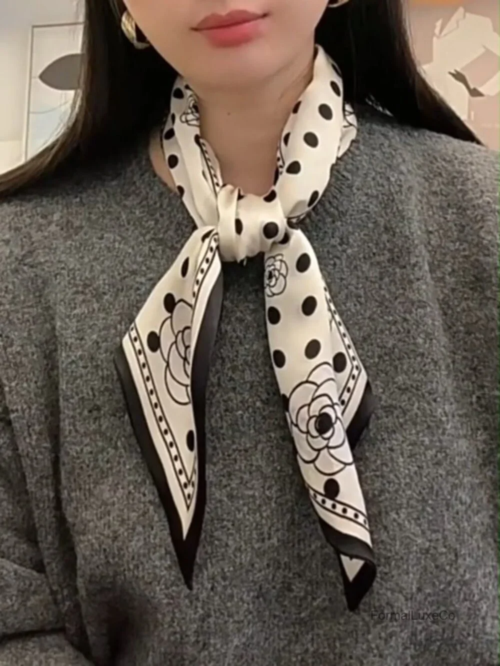 100% Mulberry Silk Scarf Hair Wrap Headband Handbag Accessory Necktie